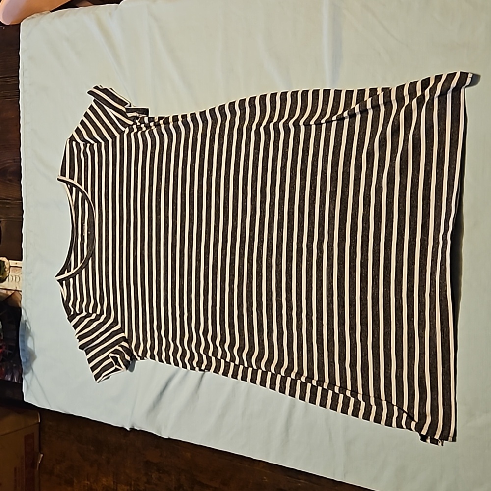 Sonoma size large dress black and white stripes